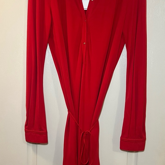 Diane Von Furstenberg Vibrant Red “Gyls” Dress NEW WITH TAGS - Picture 2 of 6